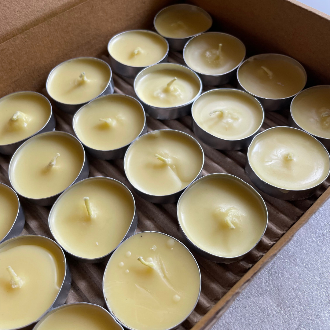 ghee diya - candles - 40 pcs - with base