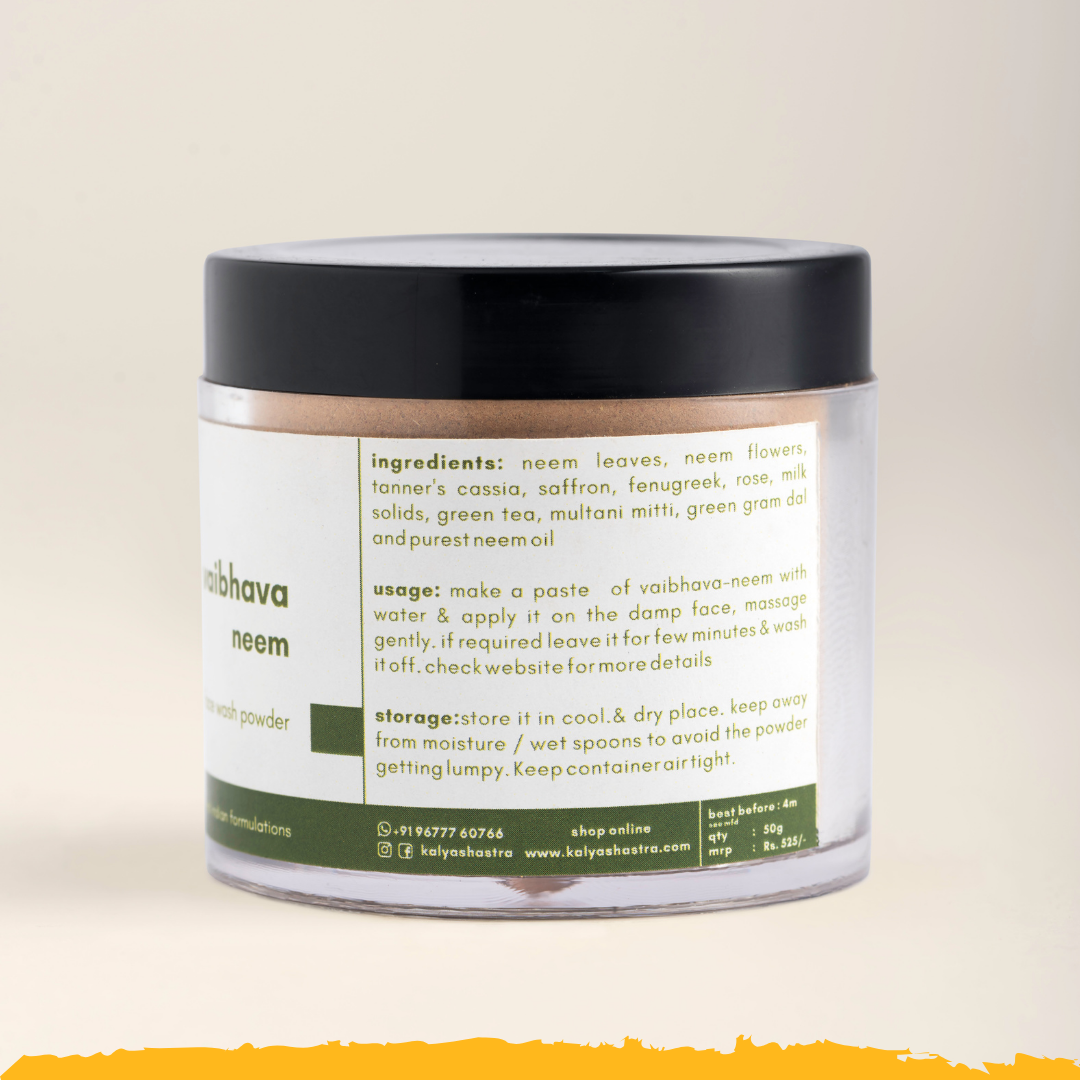 vaibhava - neem face wash powder