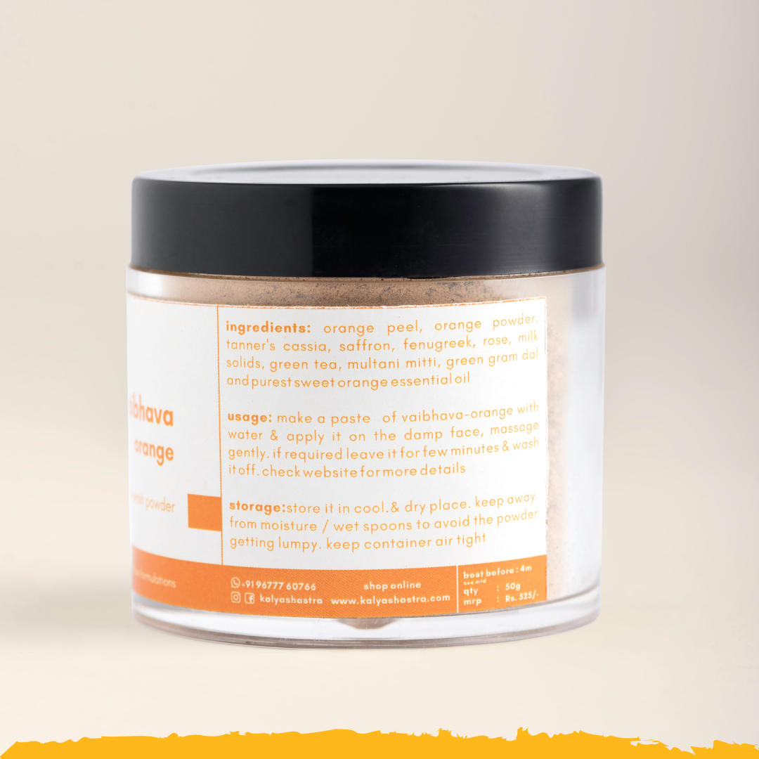 vaibhava - sweet orange face wash powder