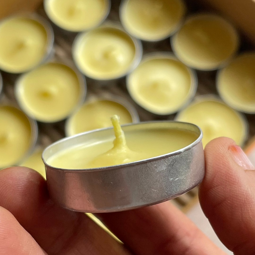 ghee diya - candles - 40 pcs - with base